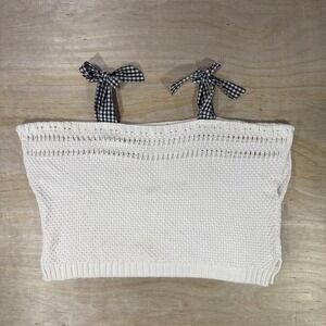 Maeve Anthropologie  Sweater  TopWith Ribbon Straps